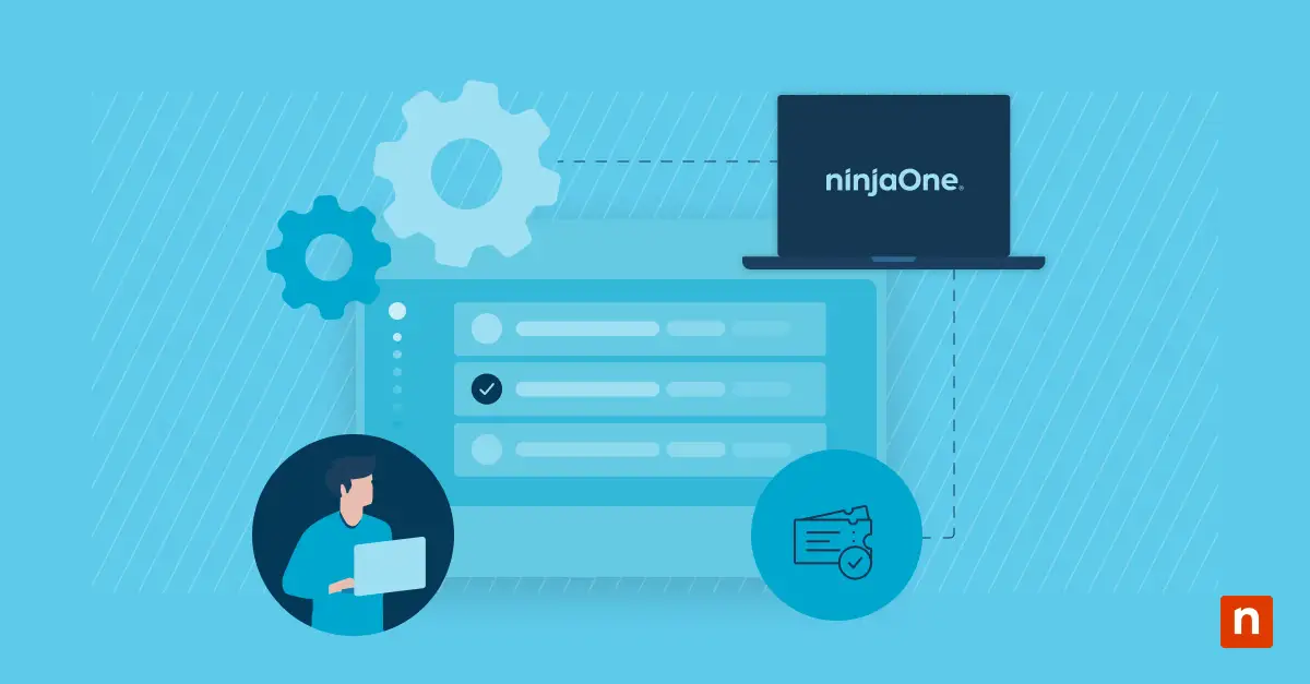 NinjaOne automatización de tickets blog banner