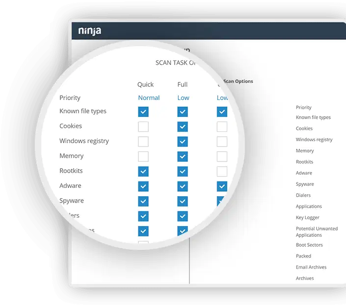 BitDefender Integration screen zoom