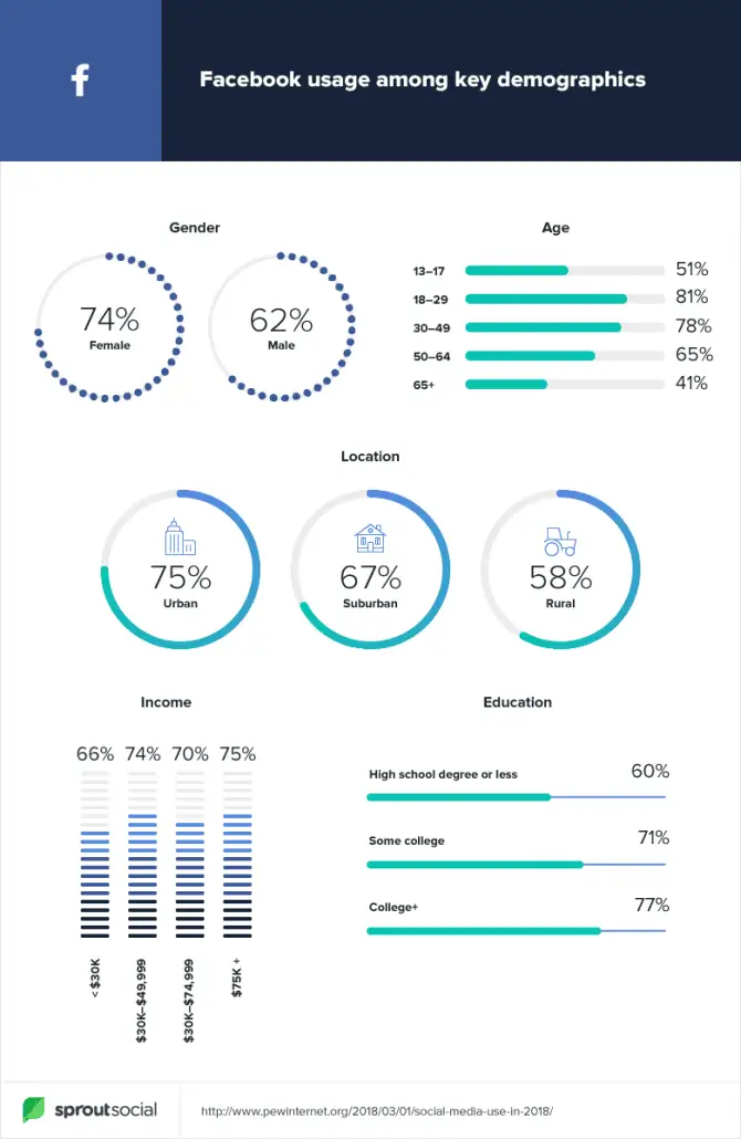 Demografie van Facebook