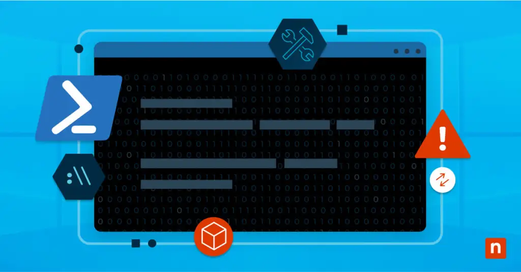 Illustration of a console representing How to Force a Group Policy Update using gpupdate /force