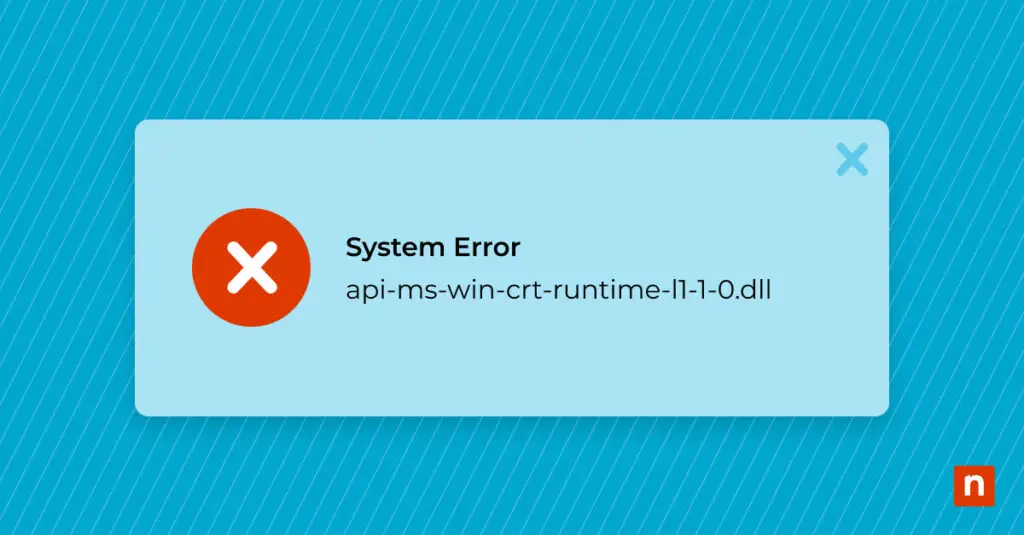 Full Fix: Missing api-ms-win-crt-runtime-l1-1-0.dll Missing api-ms-win-crt-runtime-l1-1-0.dll blog banner image