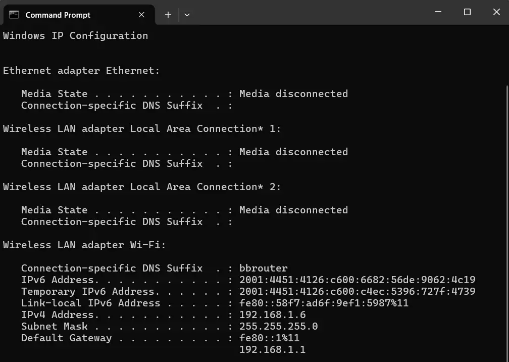 Command Prompt