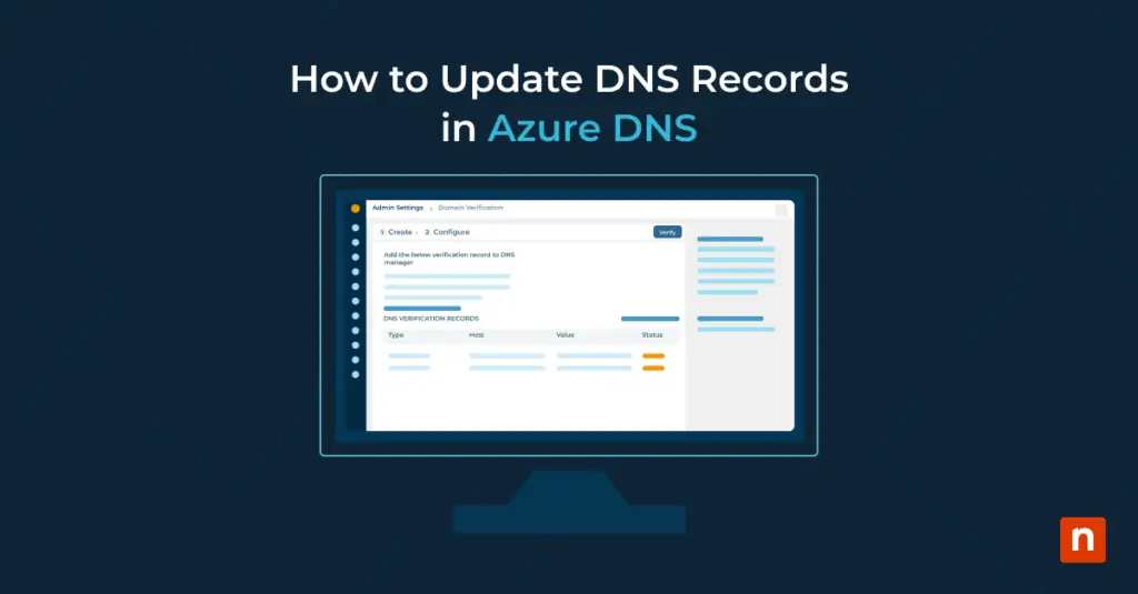 How to Update DNS Records in Azure DNS A computer with an image of a dashboard for the blog How to Update DNS Records in Azure DNS