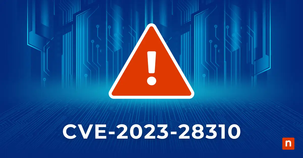 An image of a caution sign for the blog What Is Microsoft CVE-2023-28310?