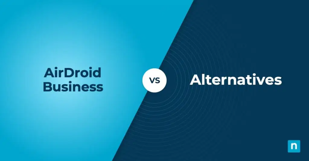 Comparison graphic of AirDroid Business vs Alternatives