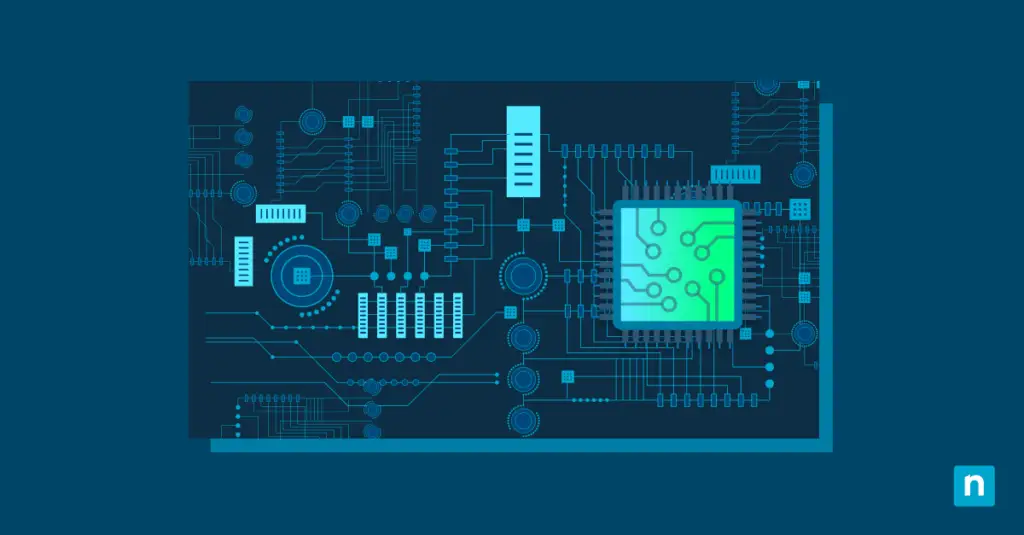 How to Find Motherboard Model and Type on PC Illustration of a motherboard representing how to find your motherboard model and type on PC