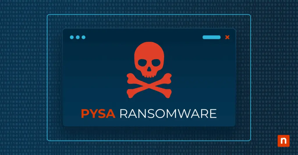 What Is PYSA Ransomware? An image of a warning sign for the blog "What Is PYSA Ransomware & How to Protect Yourself from It"
