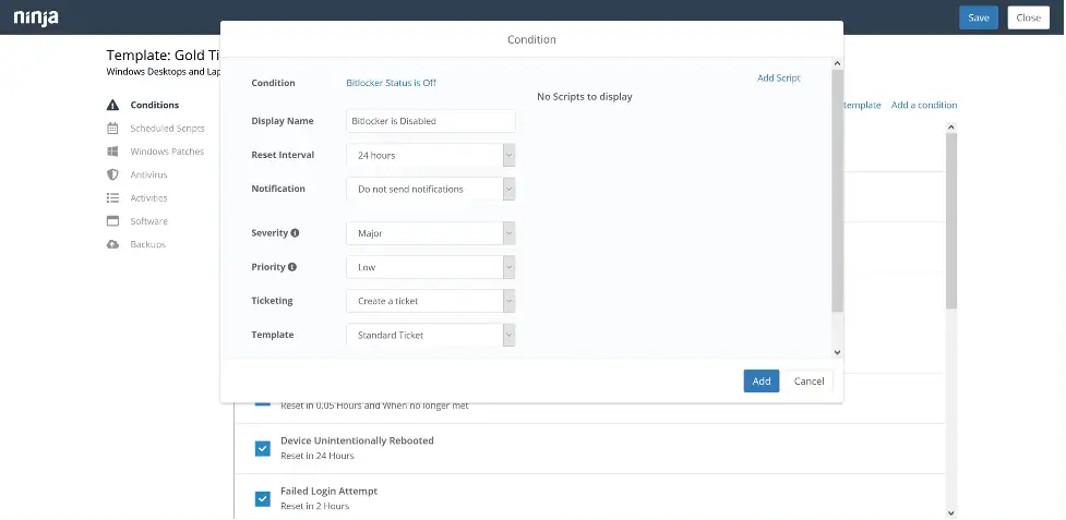 RMM BitLocker-Verwaltung: Verschlüsselungsstatus 1