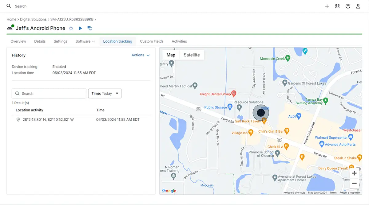 MDM product screenshot