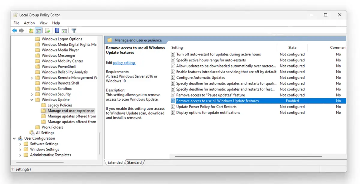 Comment activer/désactiver la vérification des mises à jour dans Windows 11&nbsp;?