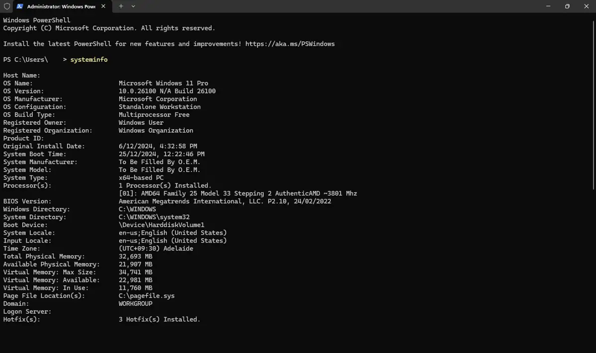 Prompt dei comandi o Powershell