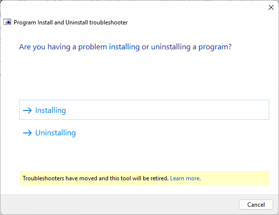 Processo di utilizzo del programma Windows per la risoluzione dei problemi