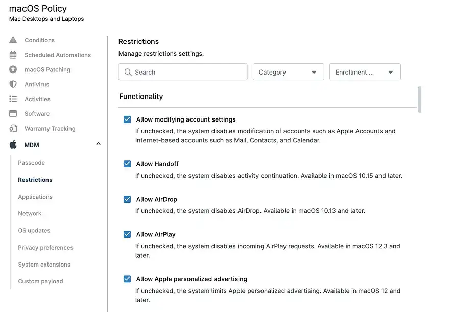 Descubre NinjaOne MDM para macOS