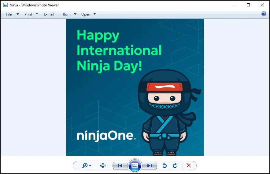 Ventana de Windows Photo Viewer restaurado en Windows 10