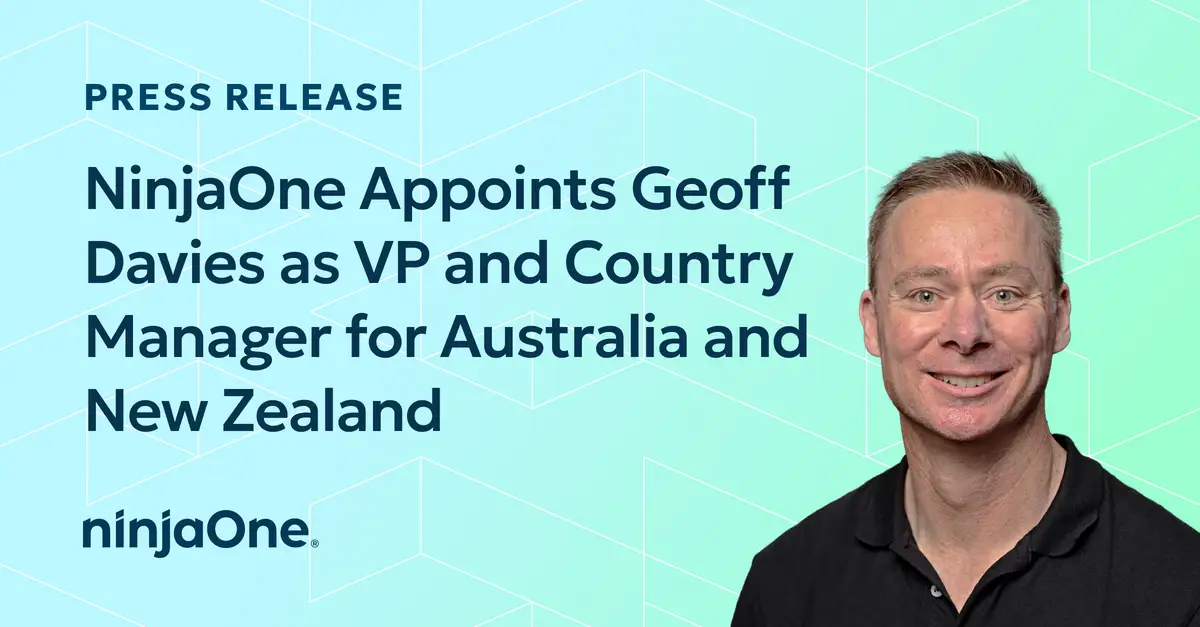 Geoff Davies NinjaOne benoemt Geoff Davies tot VP en Country Manager voor Australië en Nieuw-Zeeland