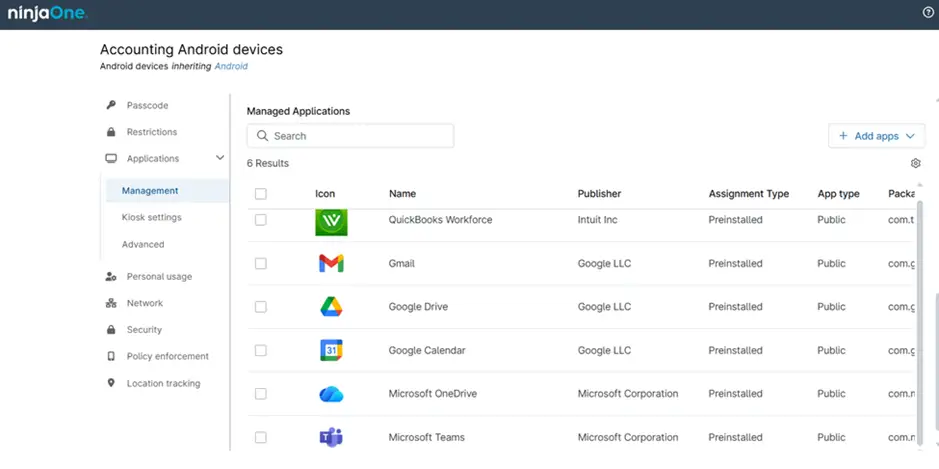 Containerized Work Profiles