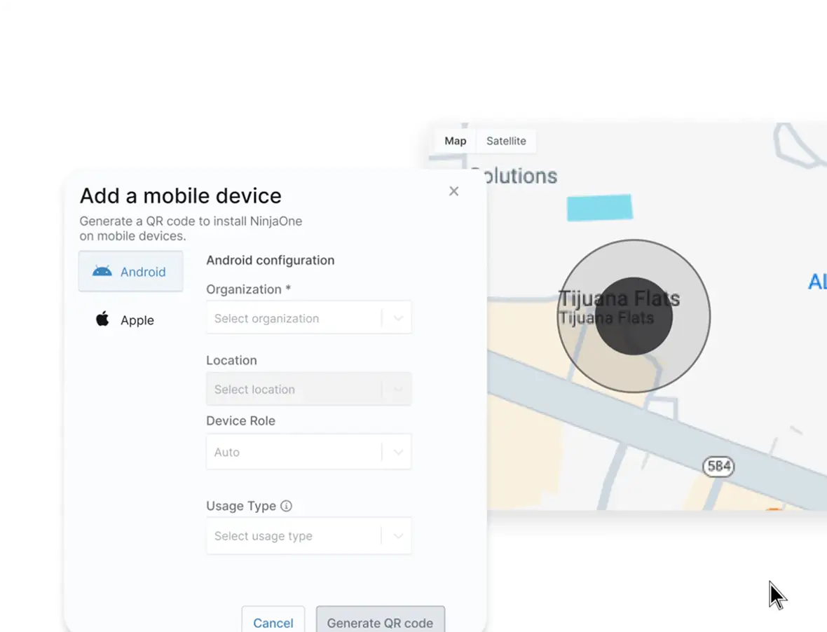 Screenshot of NinjaOne MDM product showing how it consolidates your tech stack